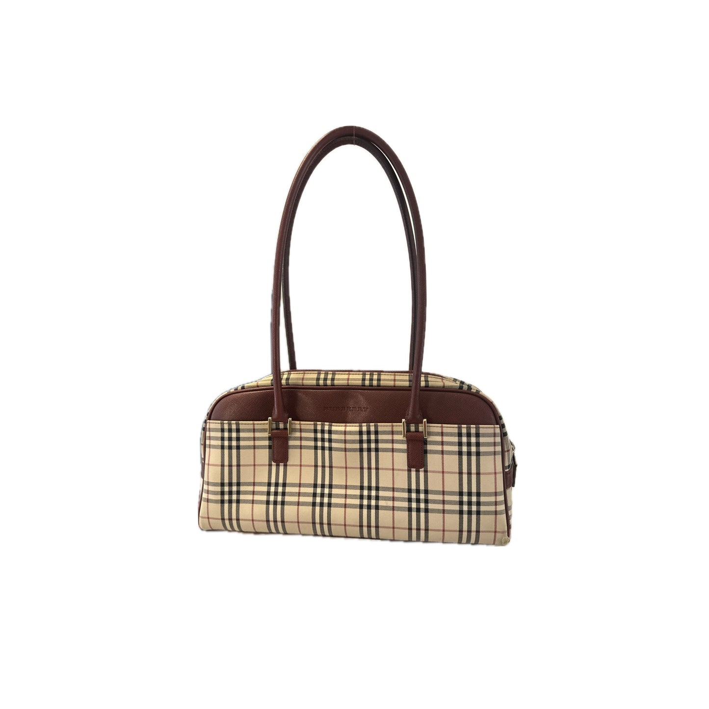 Burberry House Check Jacquard Bowler Bag