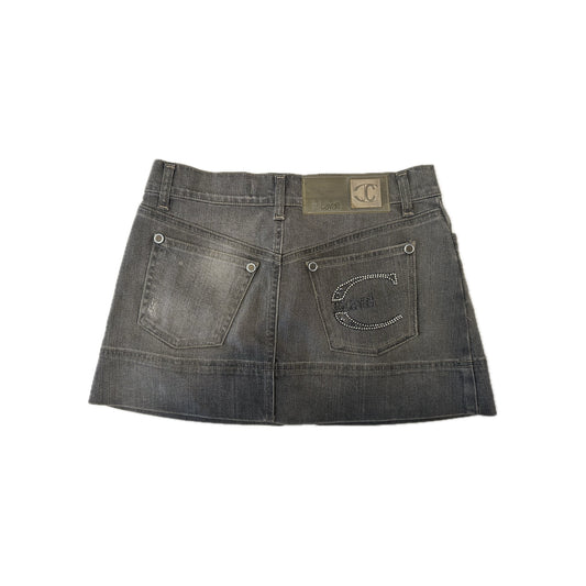 Just Cavalli Grey Denim Skirt