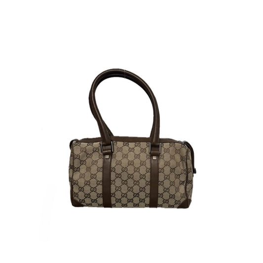 Gucci Monogram Barrel Boston Bag