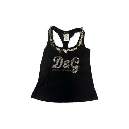 Dolce & Gabbana Sequin Logo Tank Top