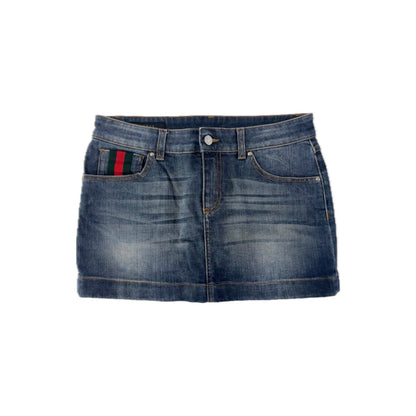 Gucci Denim Mini Skirt