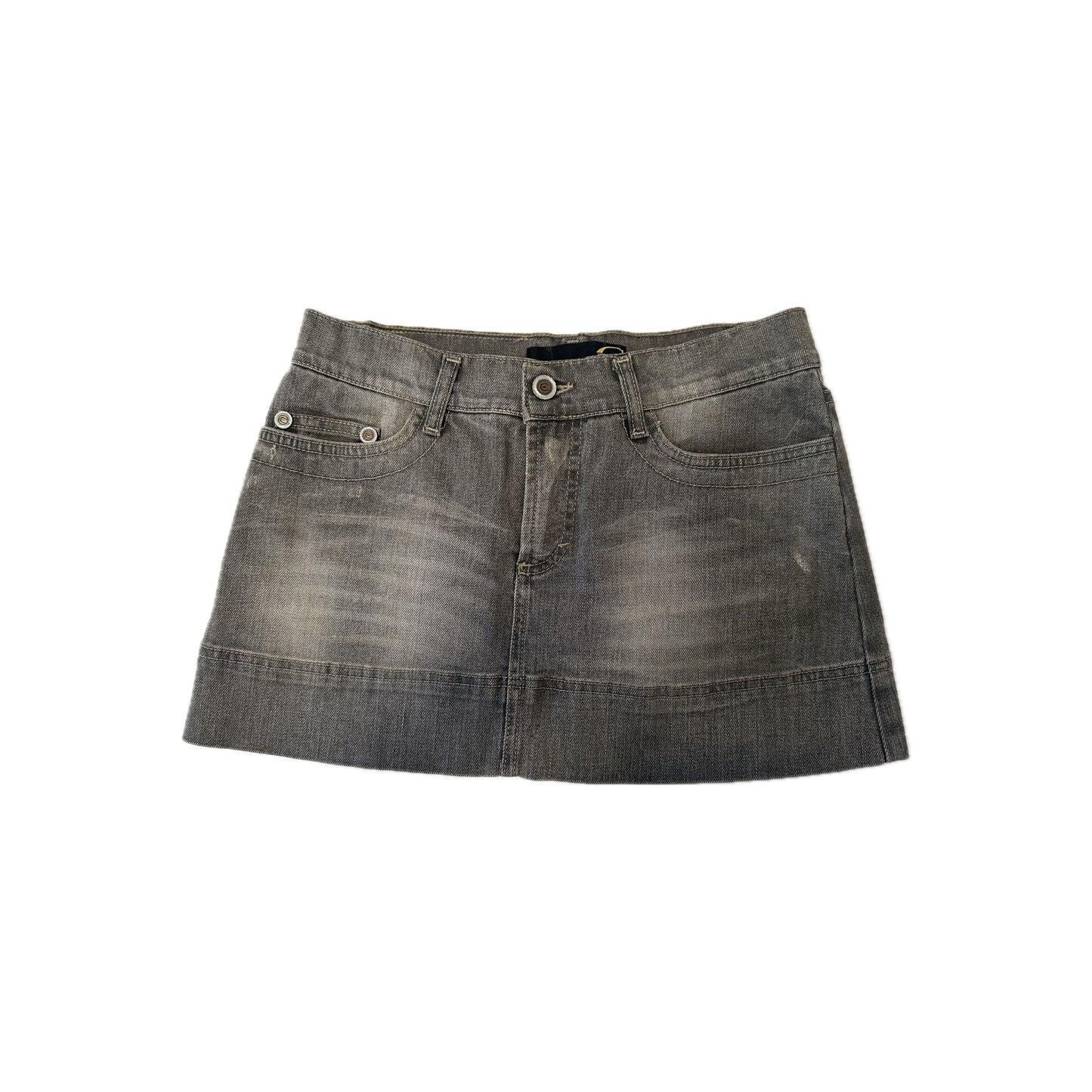 Just Cavalli Grey Denim Skirt