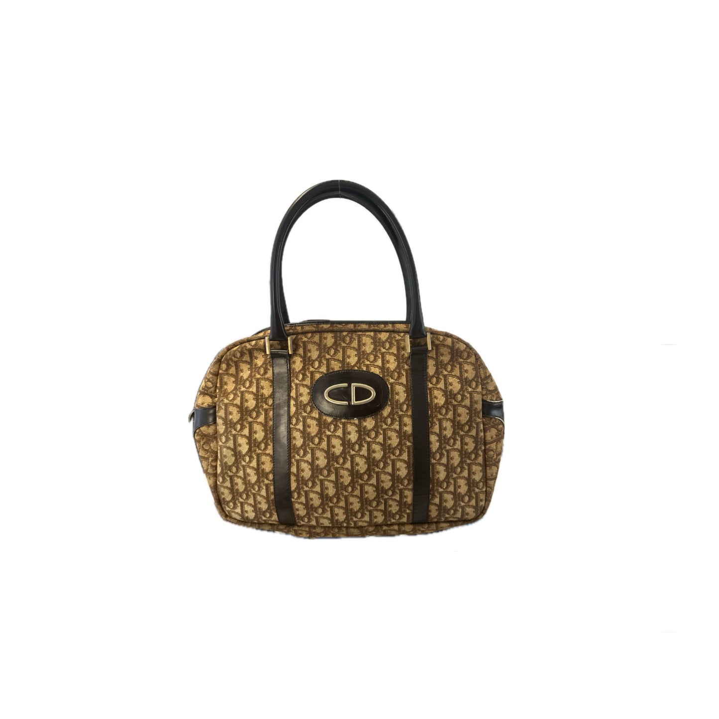 Christian Dior Canvas Boston Bag