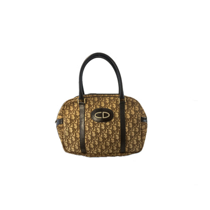 Christian Dior Canvas Boston Bag